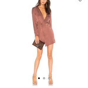 NBD REVOLVE. LUKE DRESS CHOCOLATE ROSE SIZE M. NEVER WORN!! LITTLE WRINKLED